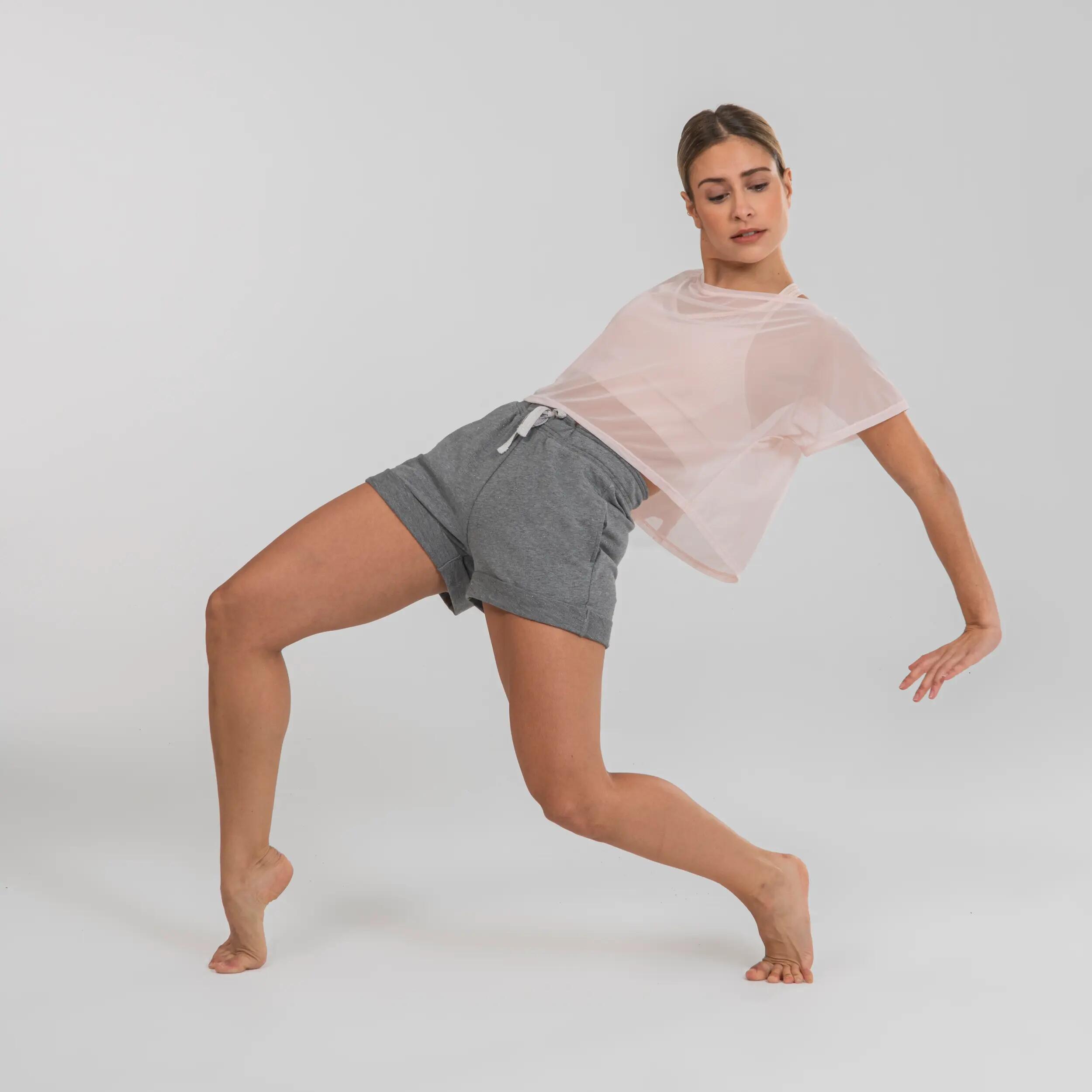 Short danza moderna talle alto gris mujer 2/5