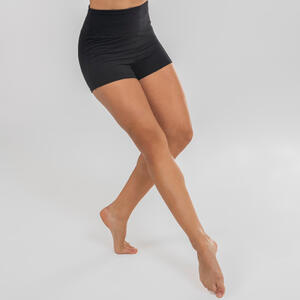 Pantalón Corto Danza Moderna Mujer Negro Talle Alto