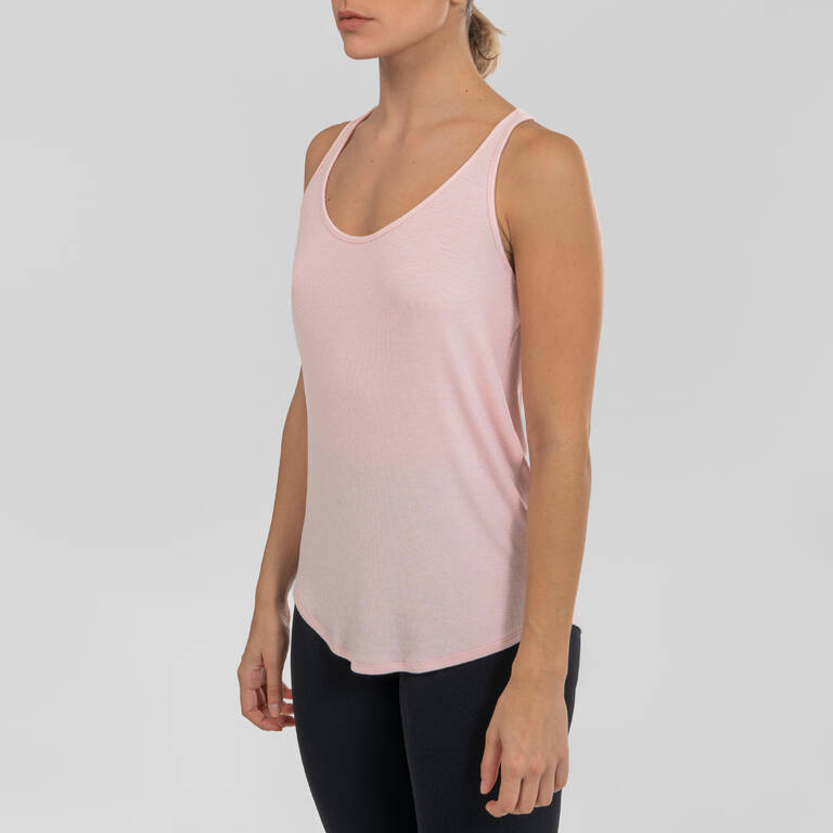 Women's Modern Dance Loose Tank Top - Pink