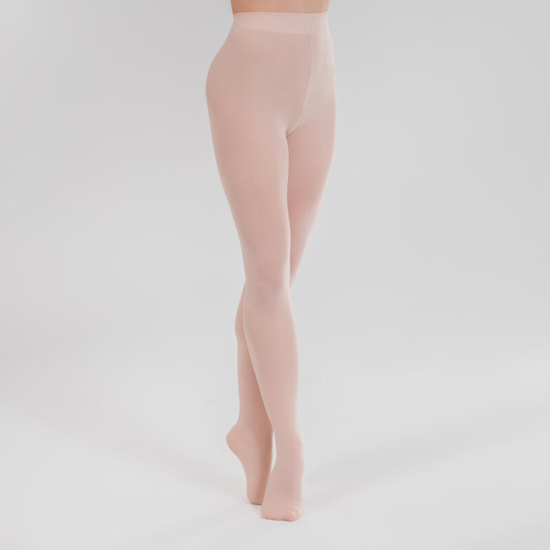 Collants de danse classique avec pieds Femme - Rose