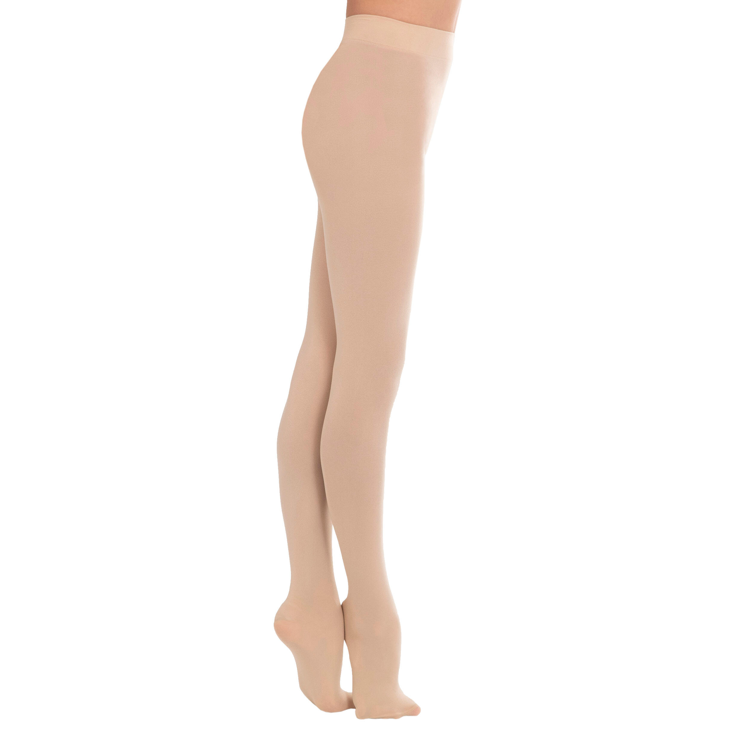 Girls’ Ballet Tights - Beige - STAREVER