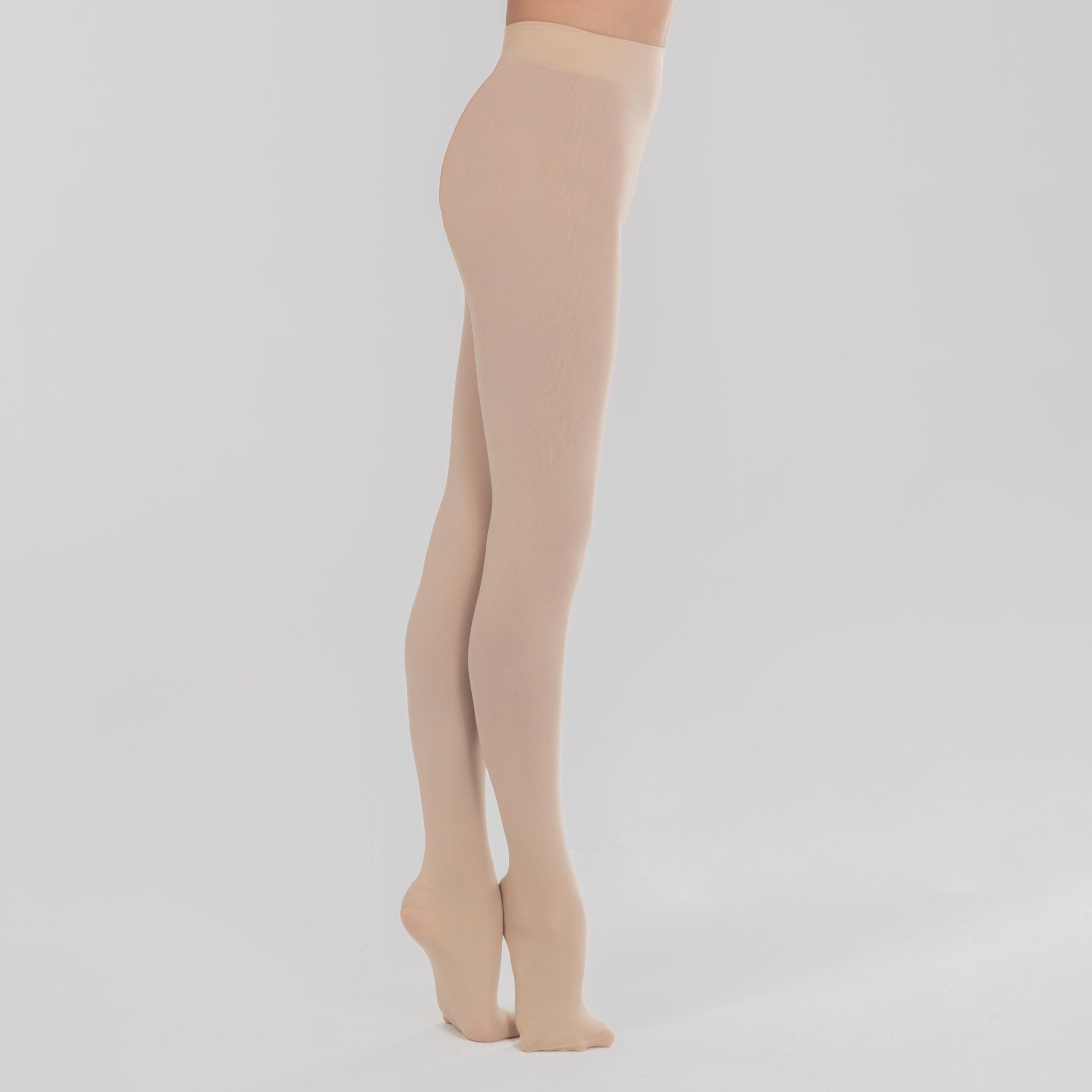 Collants de danse classique avec pieds Fille - Beige 8/8