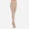 Collants de danse classique avec pieds beige fille