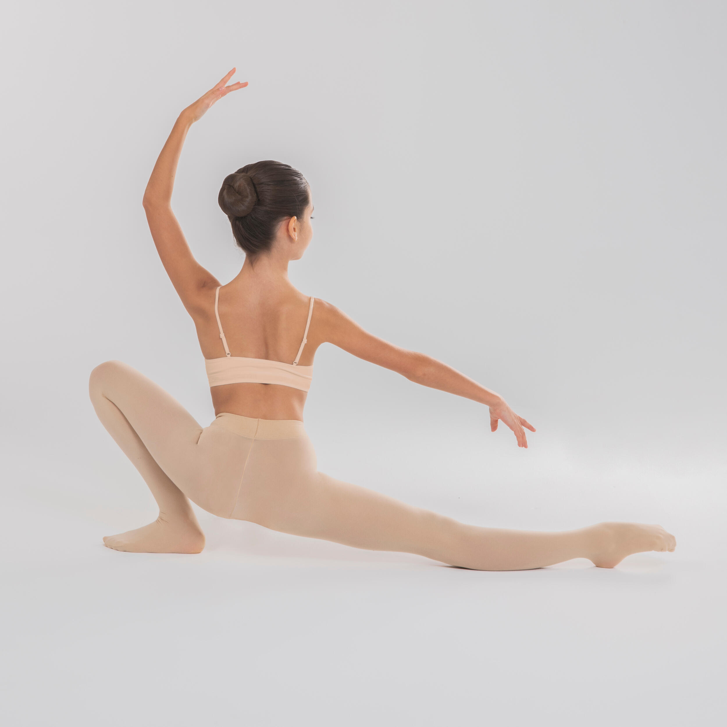 Girls’ Ballet Tights - Beige - STAREVER