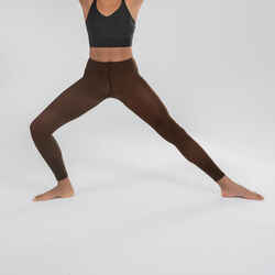 Girls' Footless Ballet Tights - Dark Brown