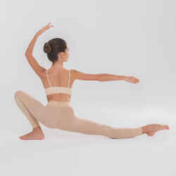 Girls' Footless Ballet Tights - Beige