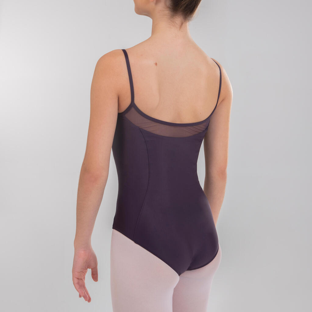 Girls' Ballet Camisole Leotard - Purple