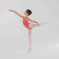 Tanzbody Ballett schmale Träger Mädchen dunkelrosa 