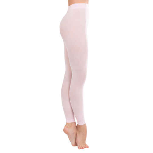 
      Strumpfhose Tanzleggings Mädchen ohne Fuß - weiß 
  