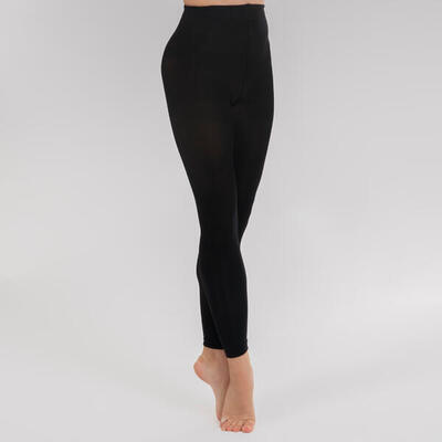 Collants de danse classique sans pieds noirs fille