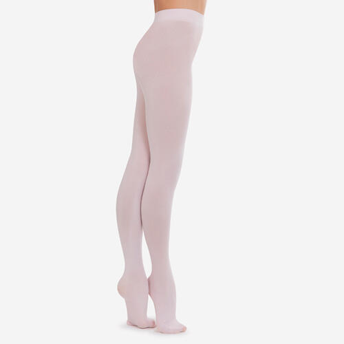 Collants de danse classique avec pieds roses fille