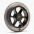 Roue alu 110mm pu fumé gris