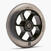 Roue alu 110mm pu fumé gris