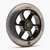 Roue alu 110mm pu fumé gris