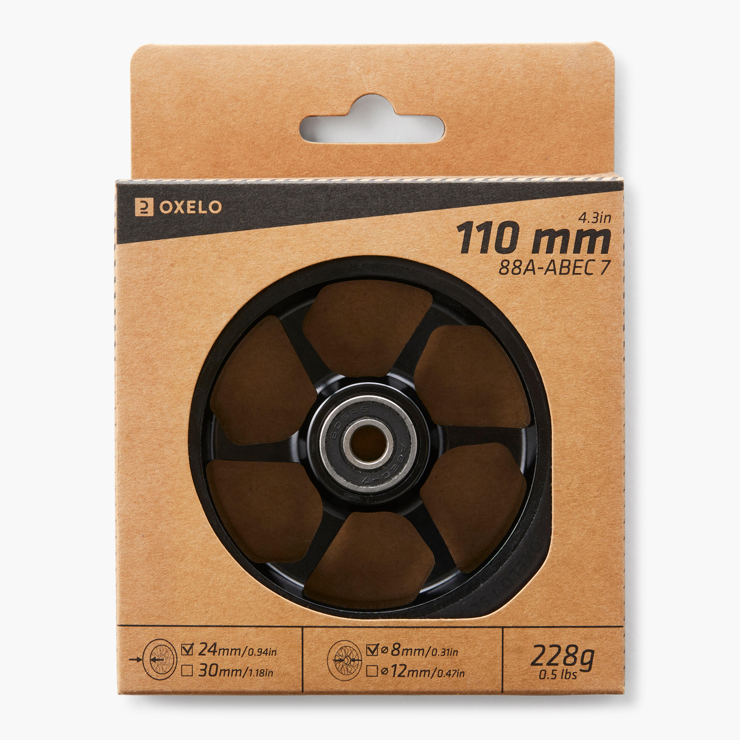 110 mm aluminum and PU wheel