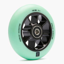 Roue freestyle 100mm avec jante noire en alu et gomme noir PU85A