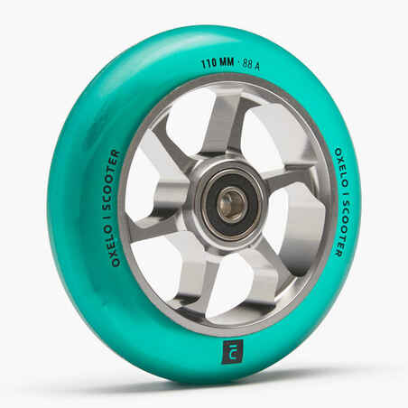 110 mm Aluminium Wheel - Green Water