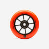 Roller kerék 100 mm, alumínium keréktest és PU85A gumi, narancssárga 