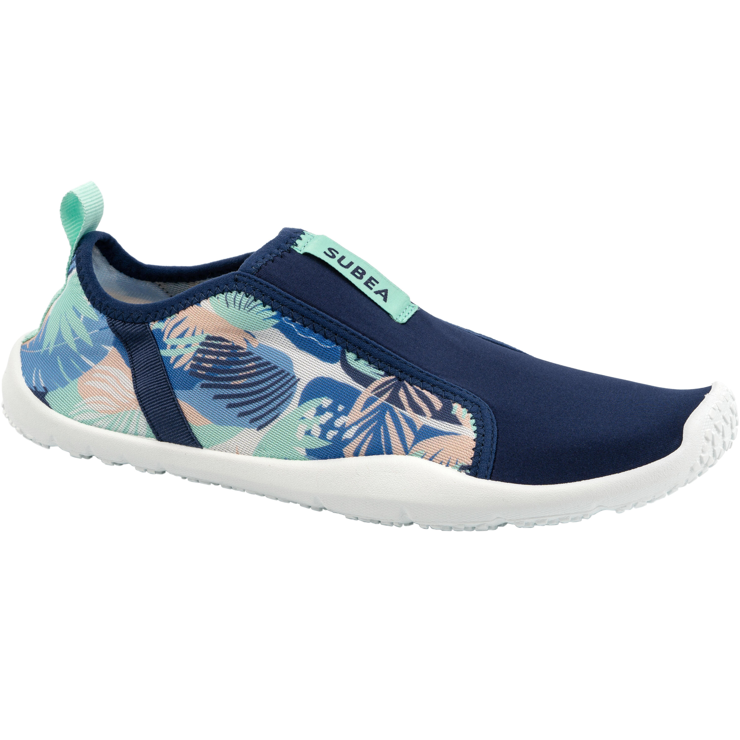 SUBEA Elasticated Aquashoes for Adults - Aquashoes 120 - Leaf Dream