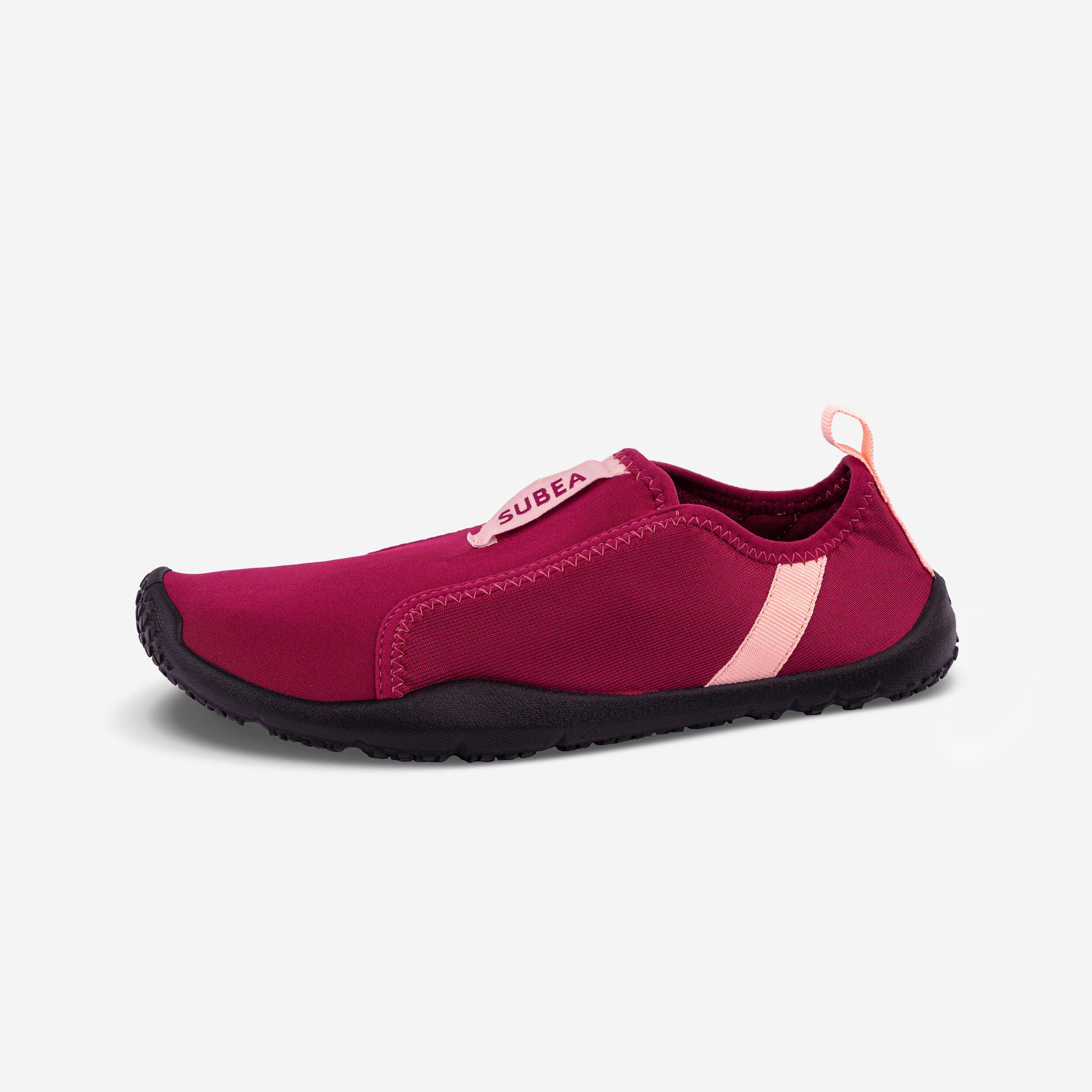 chaussures aquatiques élastiques adulte - aquashoes 120 rouge - subea