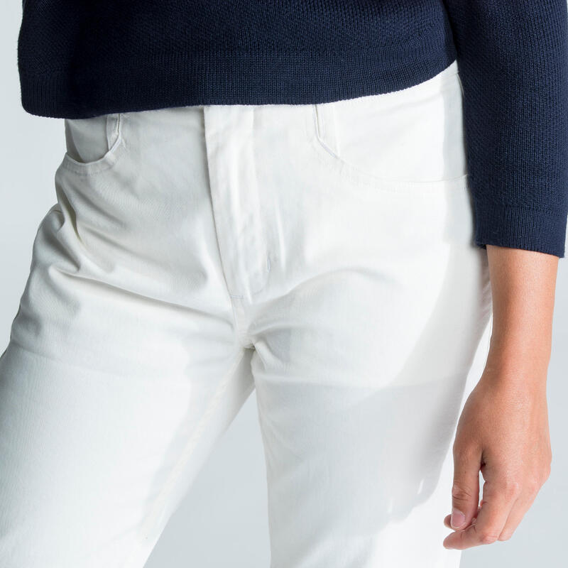 Pantalon de voile Femme Sailing 100 Blanc