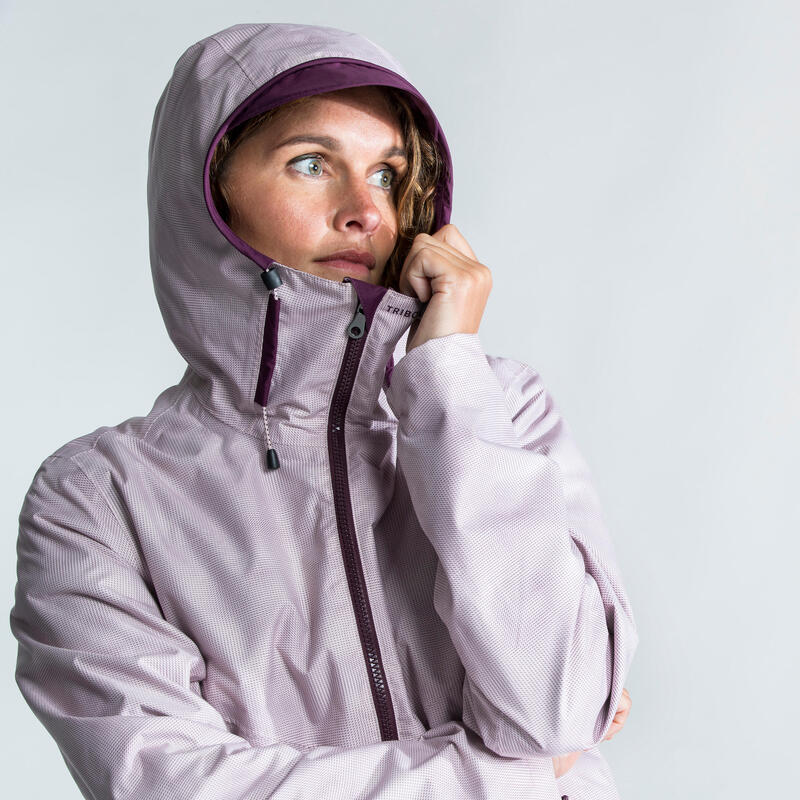 Regenjacke Segeln Damen wasserdicht - Sailing 100 hellrosa