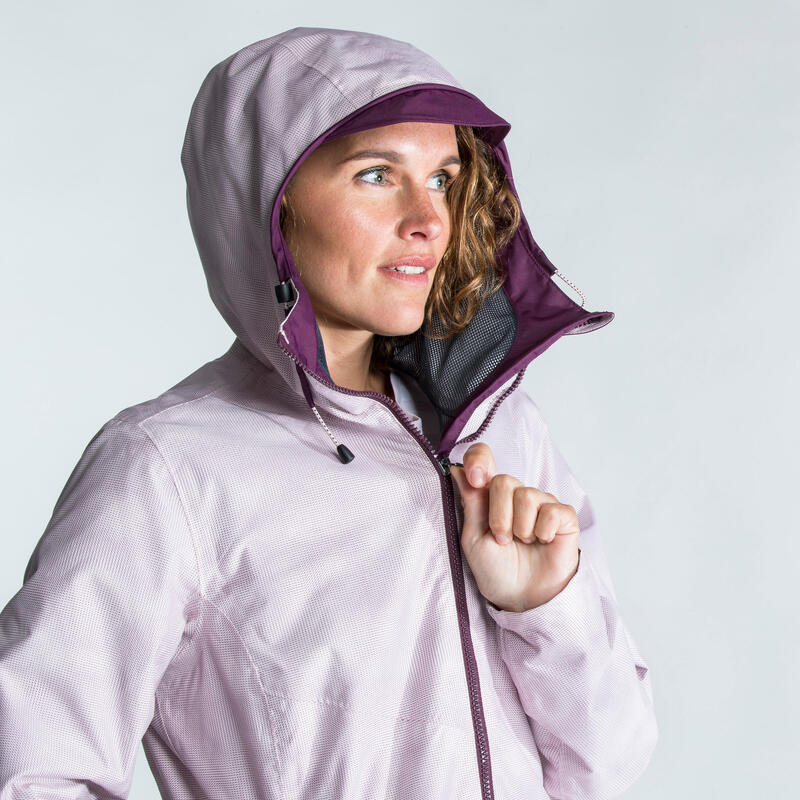 Regenjacke Segeln Damen wasserdicht - Sailing 100 hellrosa