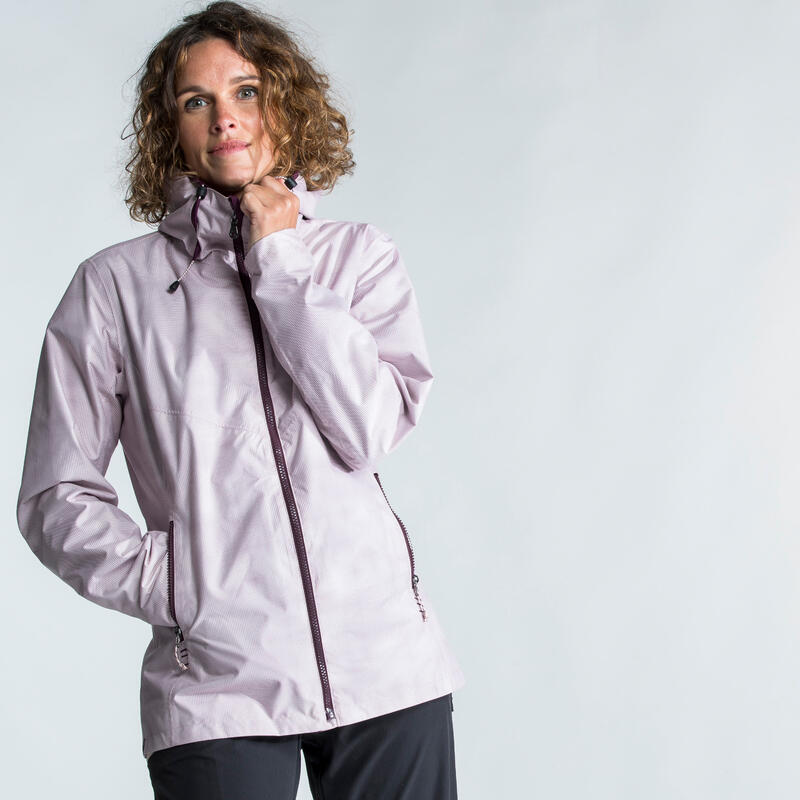 Regenjacke Segeln Damen wasserdicht - Sailing 100 hellrosa