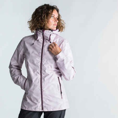 Women’s Sailing Waterproof Rainproof Jacket SAILING 100 light pink AO