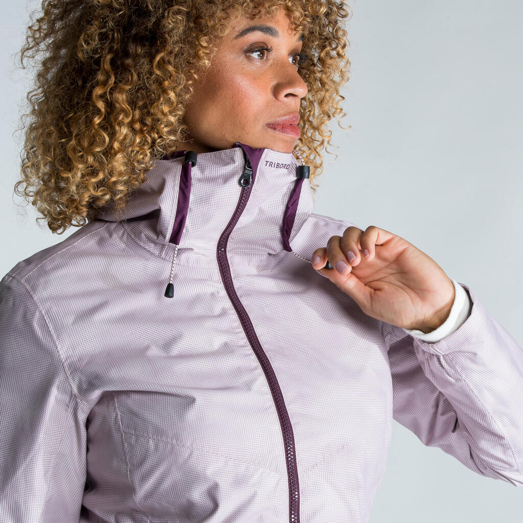 Segeljacke Regenjacke Damen wasserdicht - Sailing 100 ocker