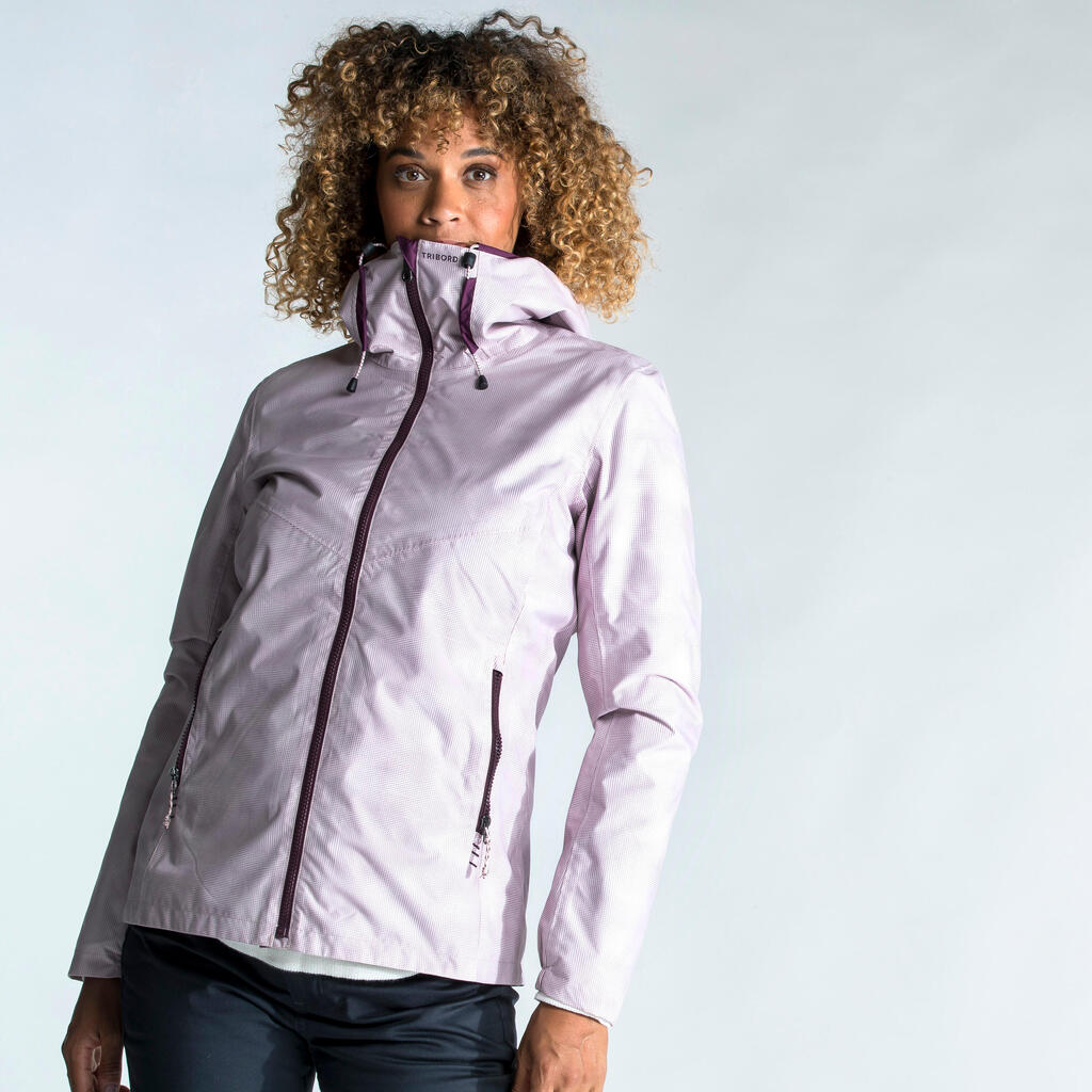 Segeljacke Regenjacke Damen wasserdicht - Sailing 100 ocker