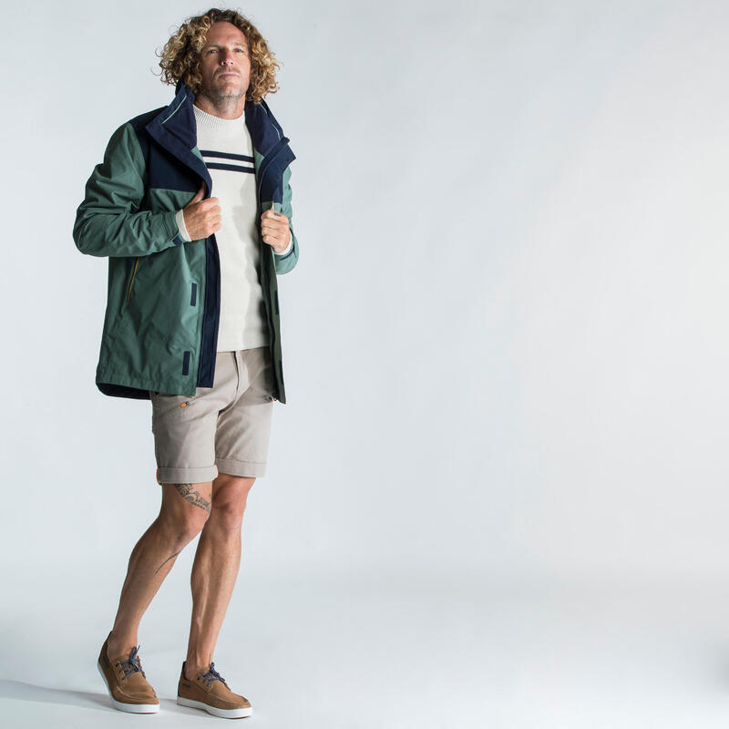 Bermudas pantalón corto de vela Tribord Sailing 100 Hombre beige