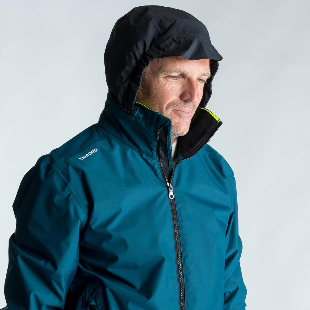 Men's Sailing Wind-proof Waterproof Anorak Sailing 100 petrol