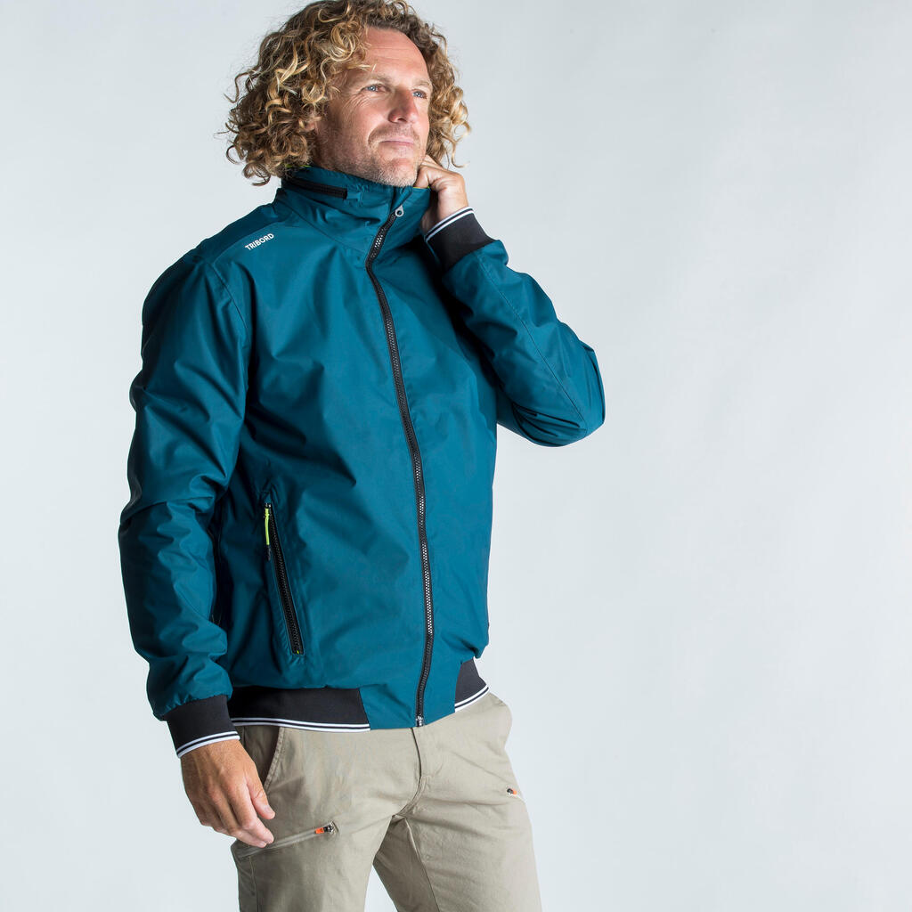 Men's Sailing Wind-proof Waterproof Anorak Sailing 100 petrol