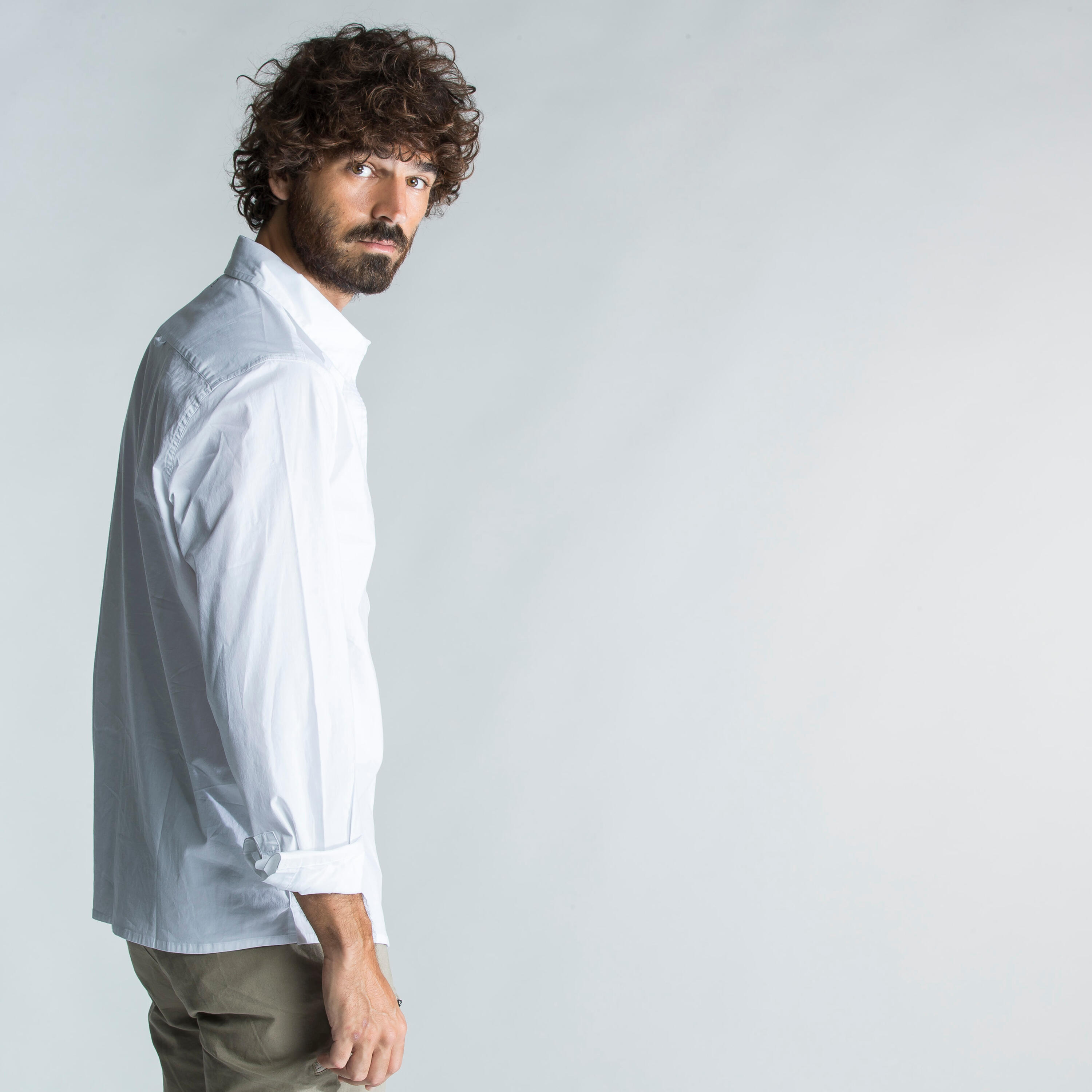 Men's Sailing Long Sleeve Shirt 100 