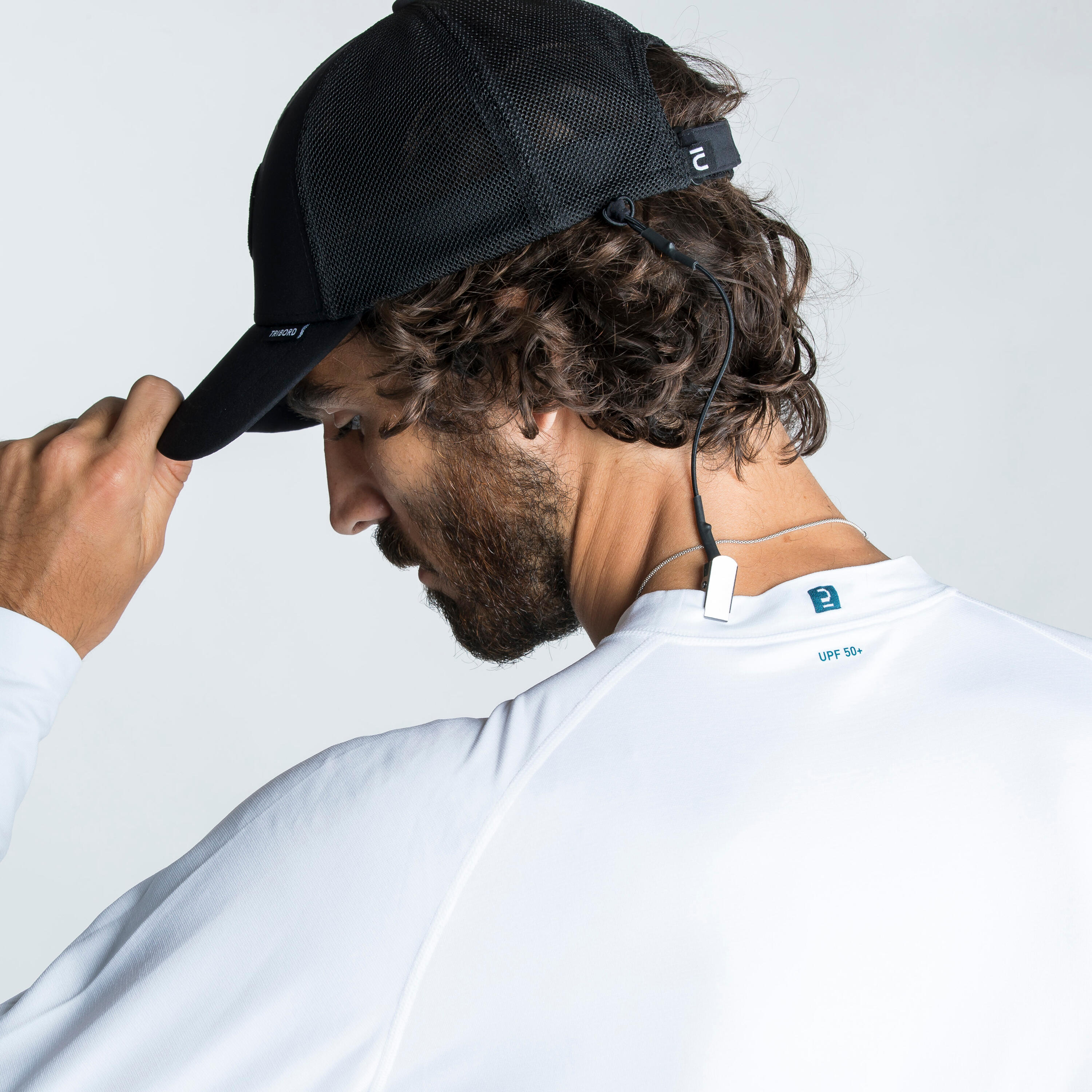 Gorra estilo trucker Sailing 500 Negro 2/8