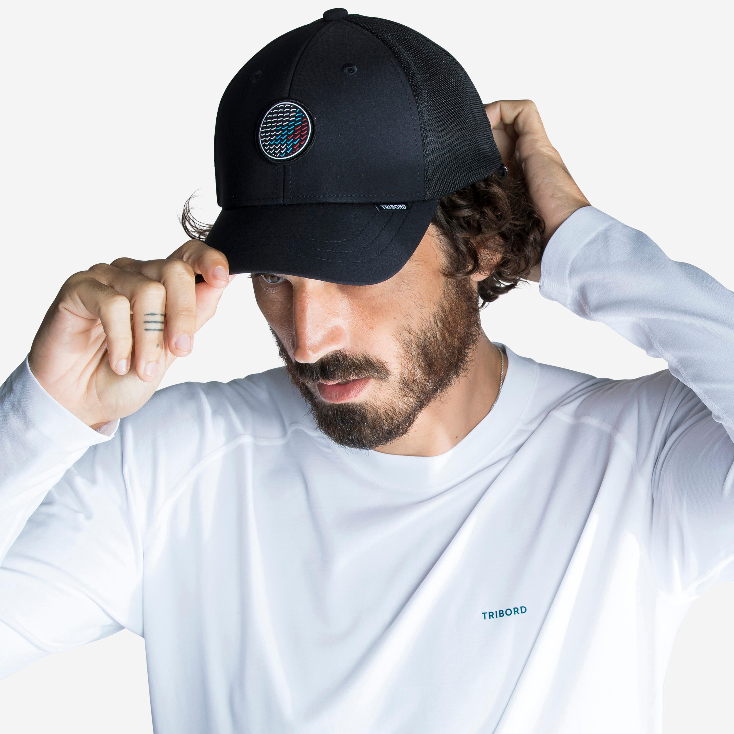 TRIBORD Segelcap Damen/Herren Sailing 500 schwarz