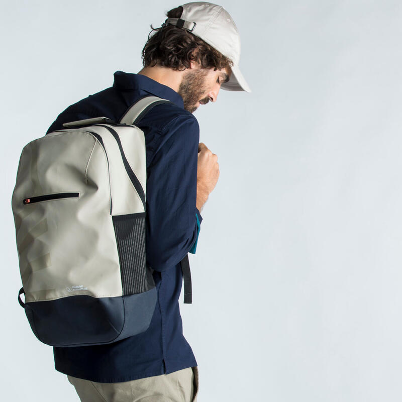Water-repellent backpack 25 litres - Beige
