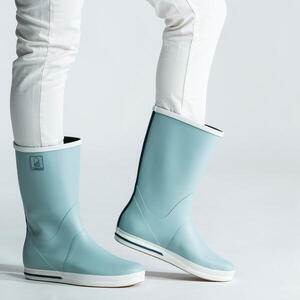 Botas de agua Adulto katiuskas impermeables caucho natural Tribord azul