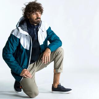 Men Sailing Jacket - Lightweight Windproof Waterproof - Blue