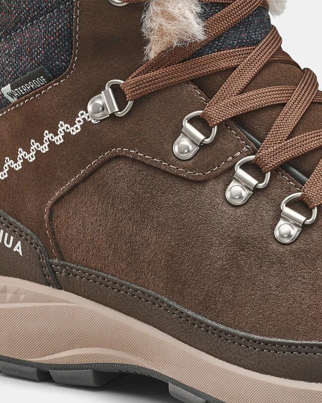 BOTAS DE SENDERISMO DE INVIERNO IMPERMEABLES PARA MUJER - SH900