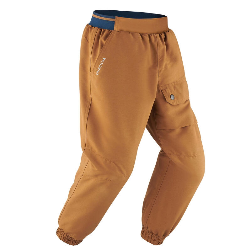 Pantaloni montagna bambino SH100 X-WARM marroni