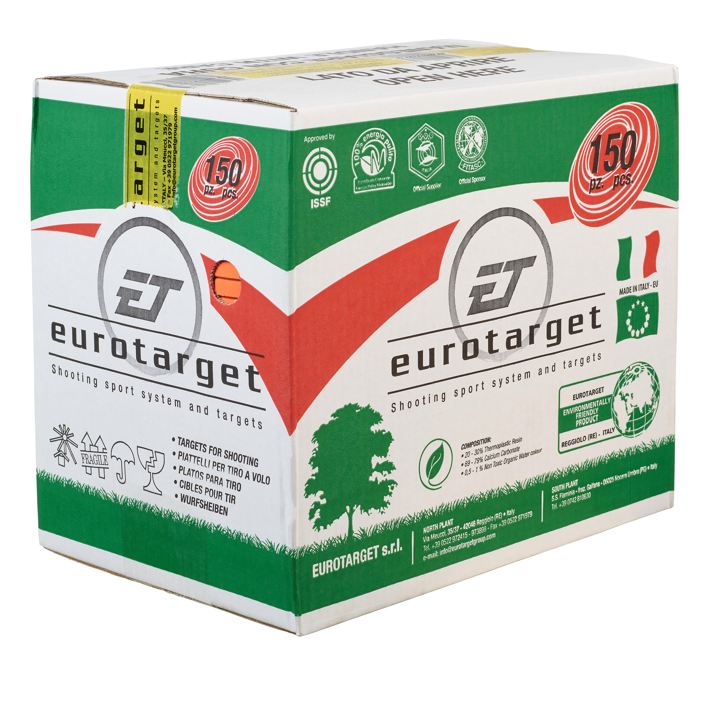Piattelli tiro a volo resina EUROTARGET 55x150 4/4
