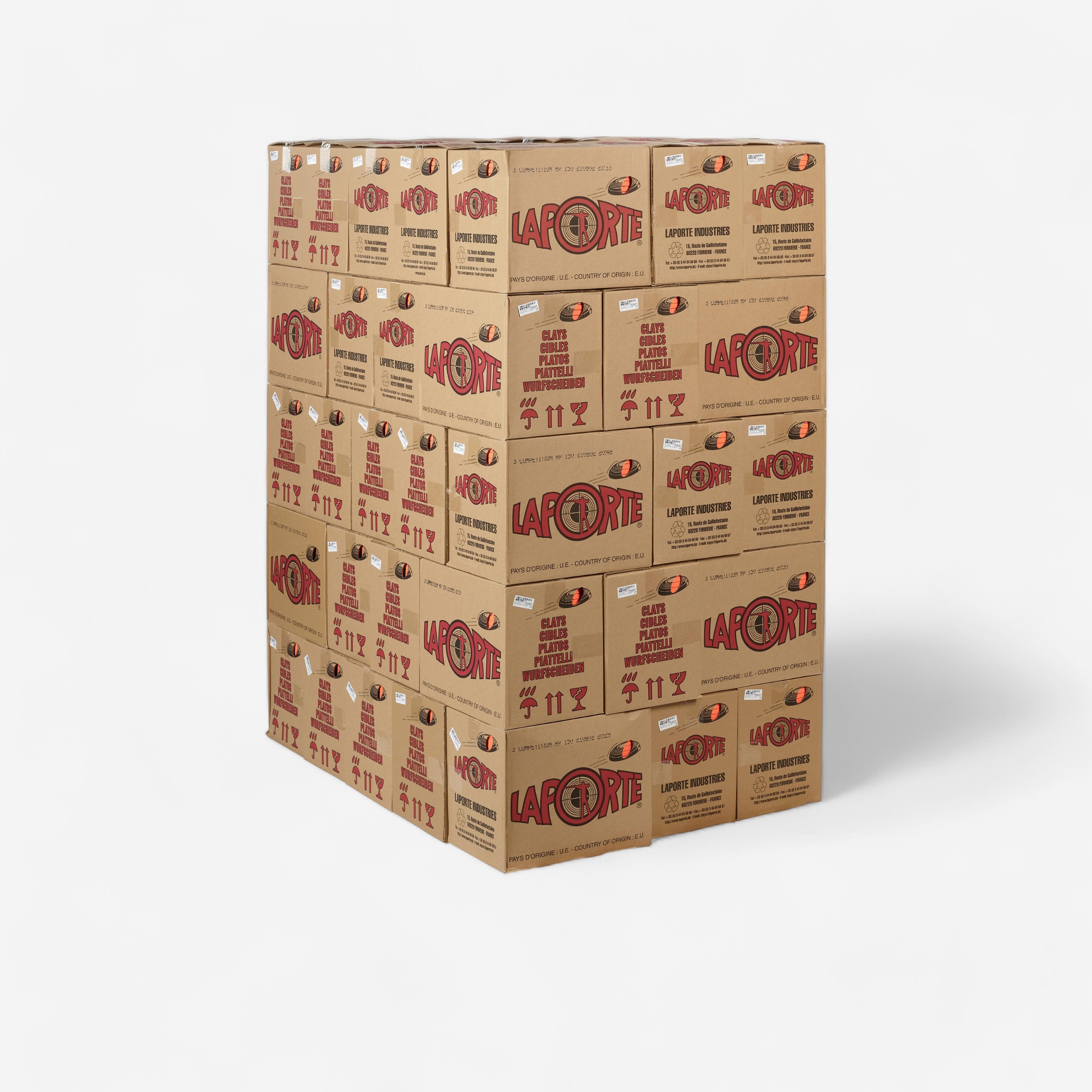 Palette plateaux ball trap standard 55 cartons x150 plateaux laporte - Chasse - LAPORTE- Clubs - Entreprises - Collectivités - Associations