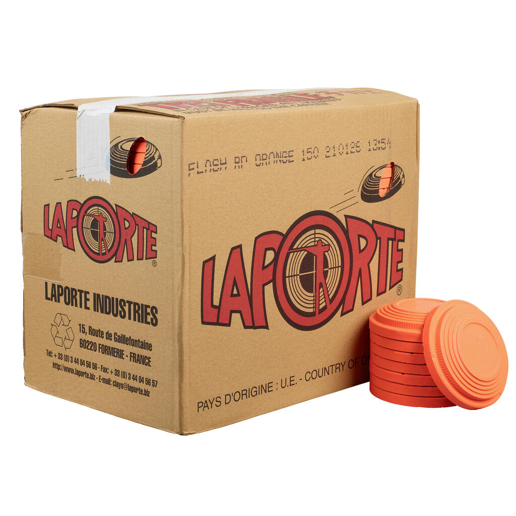 CLAY PIGEON SHOOTING CLAY TARGETS LAPORTE FLASH BOX OF 150