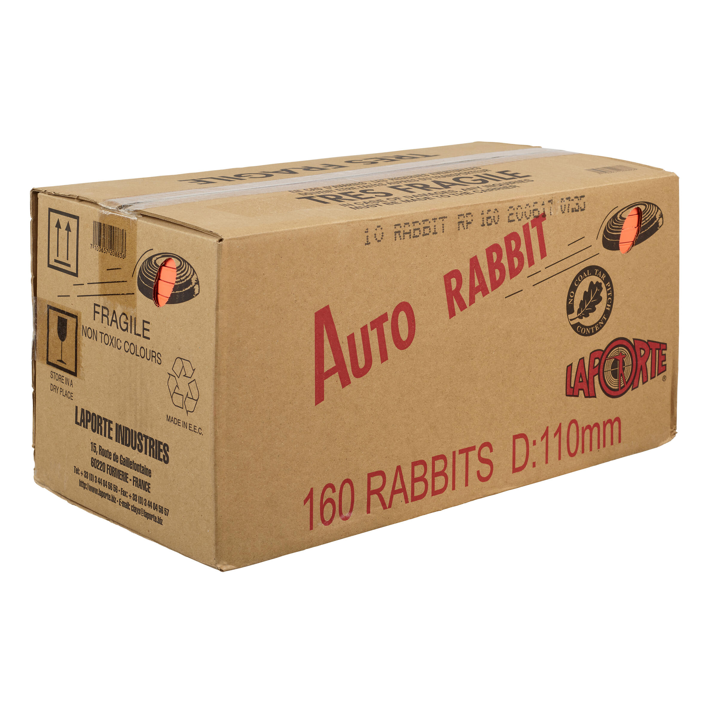 LAPORTE Kartón 160 diskových terčov Rabbit na trap bez · záber 4