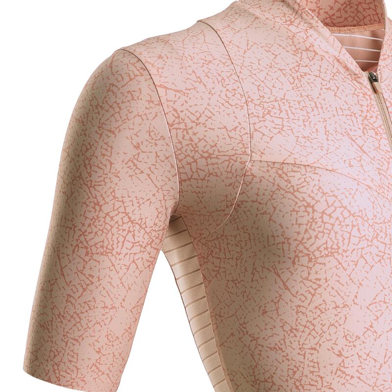 maillot vélo route manches courtes Racer femme cracked nude