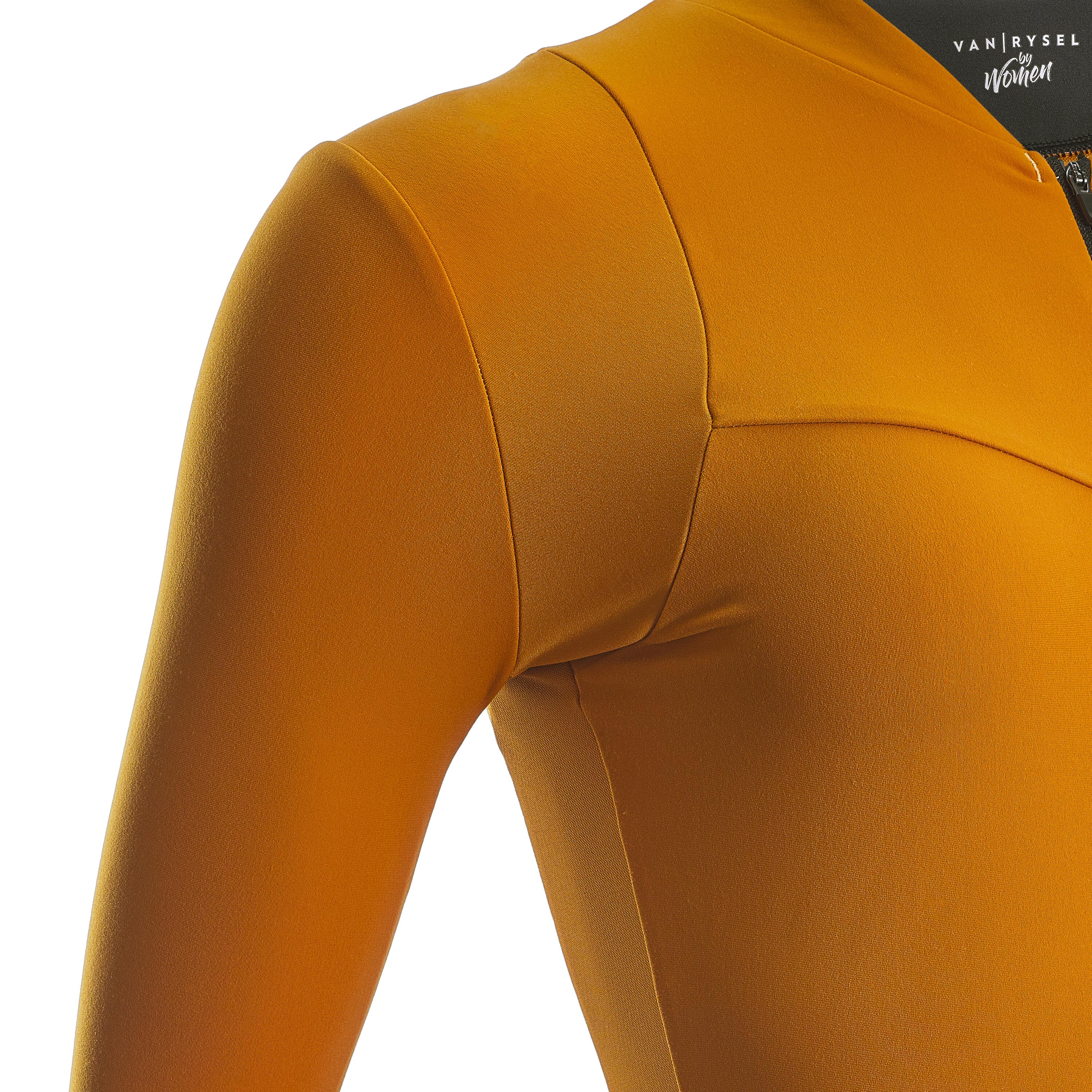 Women's Long-Sleeved Road Cycling Jersey - Camel 4/6