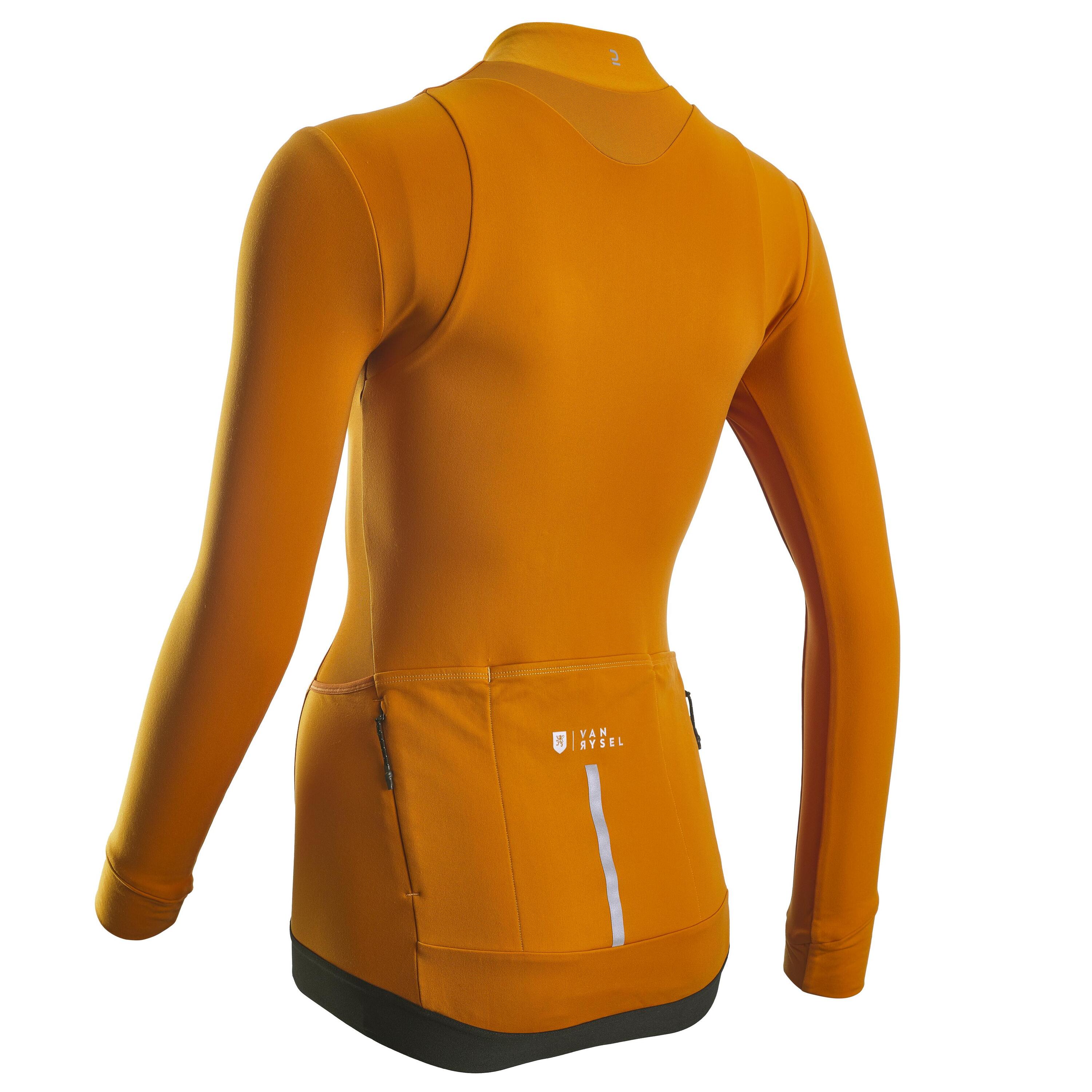 Women's Long-Sleeved Road Cycling Jersey - Camel 2/6