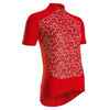 Women's Short-Sleeved Road Cycling Jersey RC500 - Floral/Red